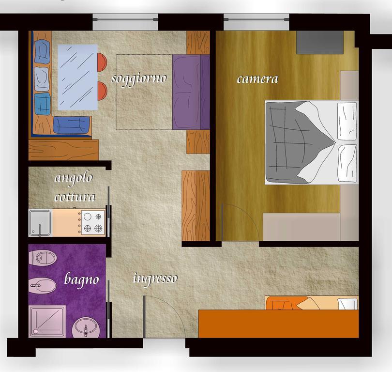 Residence Kristall- Fiemme Holidays Predazzo Phòng bức ảnh